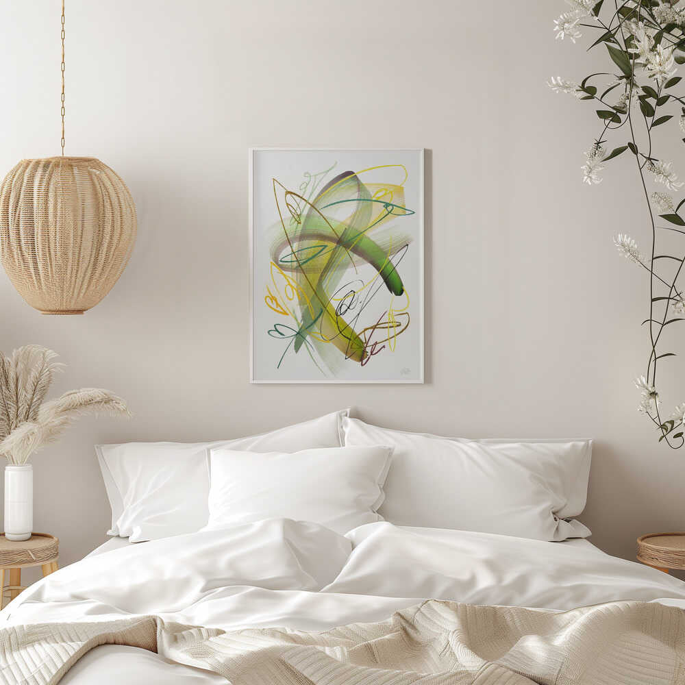 Dynamic Green Swirls