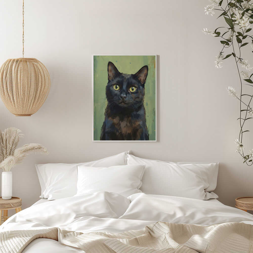 Intense Black Cat