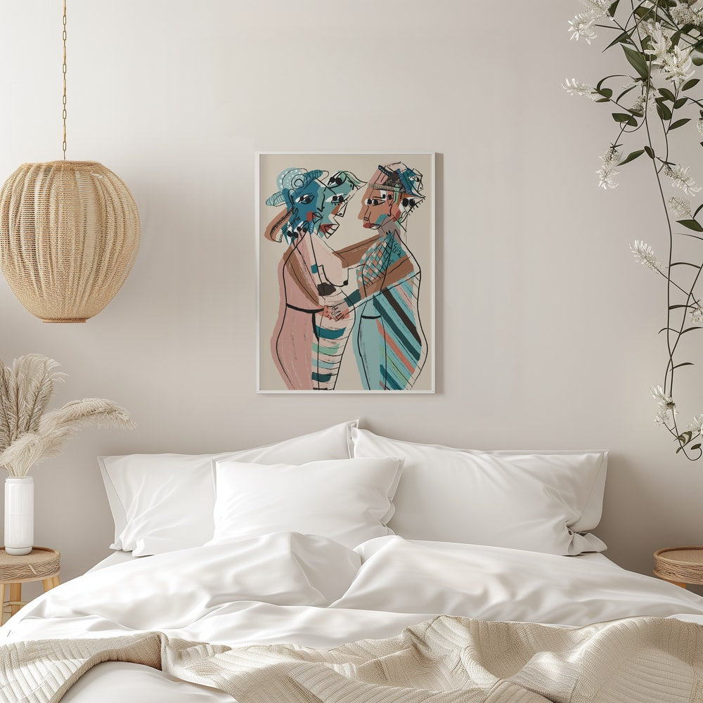 Abstract Women Embrace