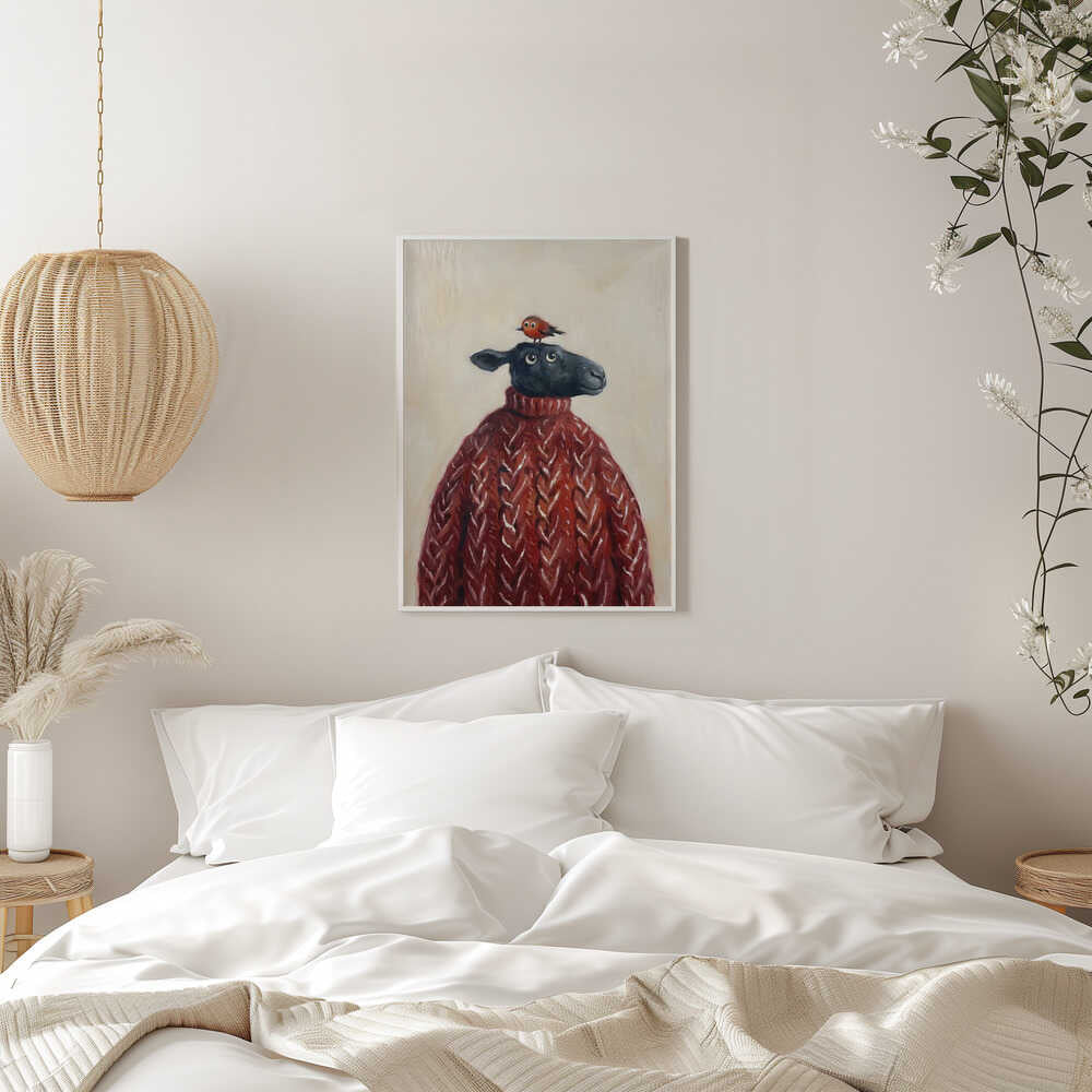 Cozy Sheep And Bird