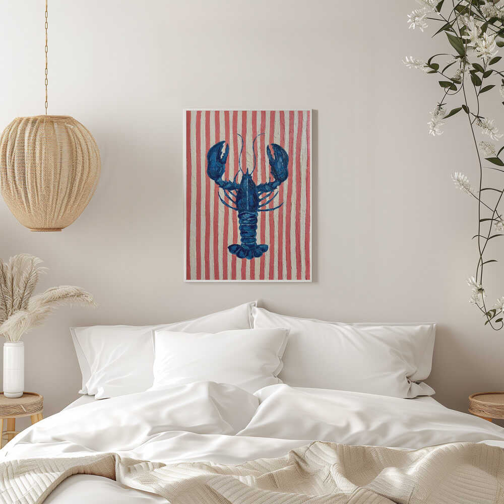 Blue Lobster Red Stripes
