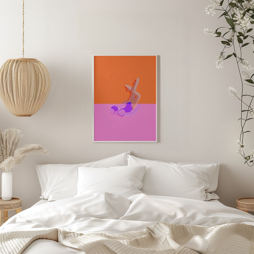 Abstract Swimmer Dive