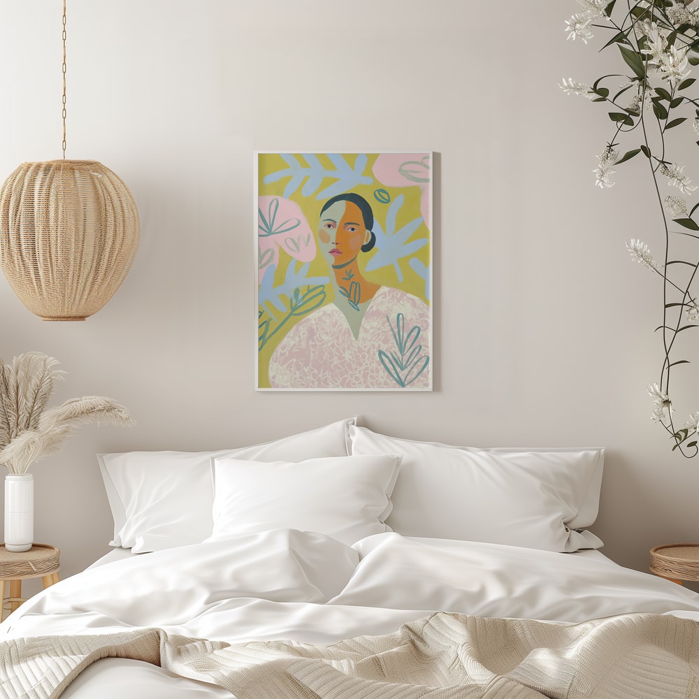 Serene Botanical Portrait