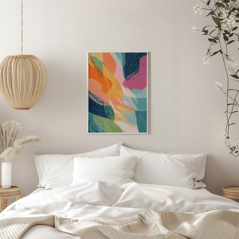 Vibrant Abstract Brushstrokes