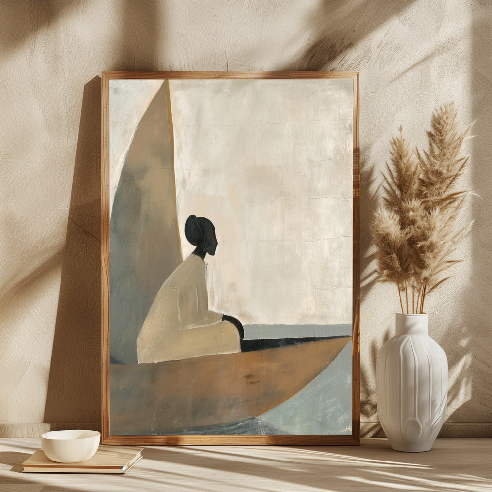 Woman On Boat - plakatstore