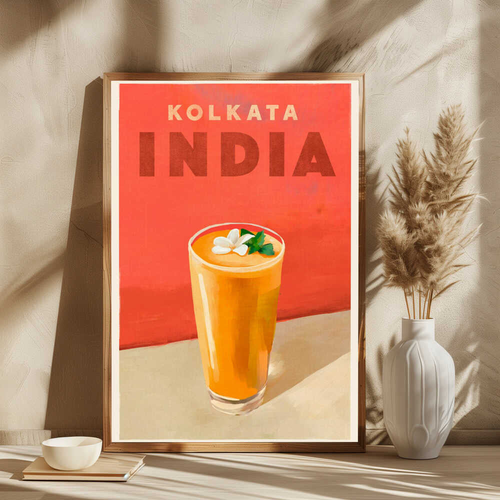 Travel Poster Cocktail Kolkata India