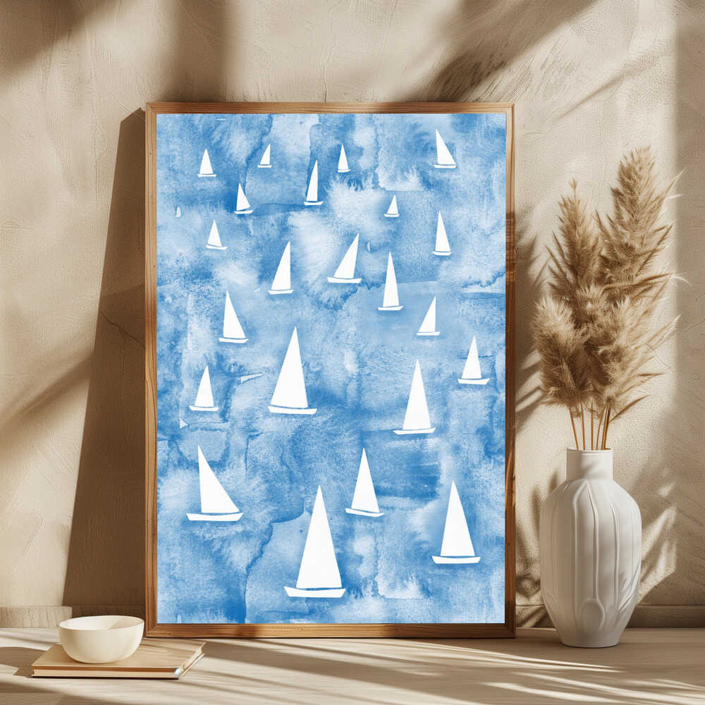 White Sail Boats