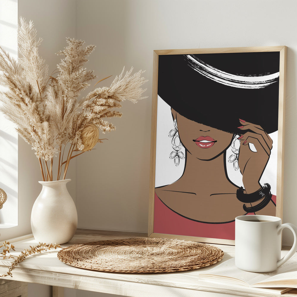 Hat Girl Dark - plakatstore