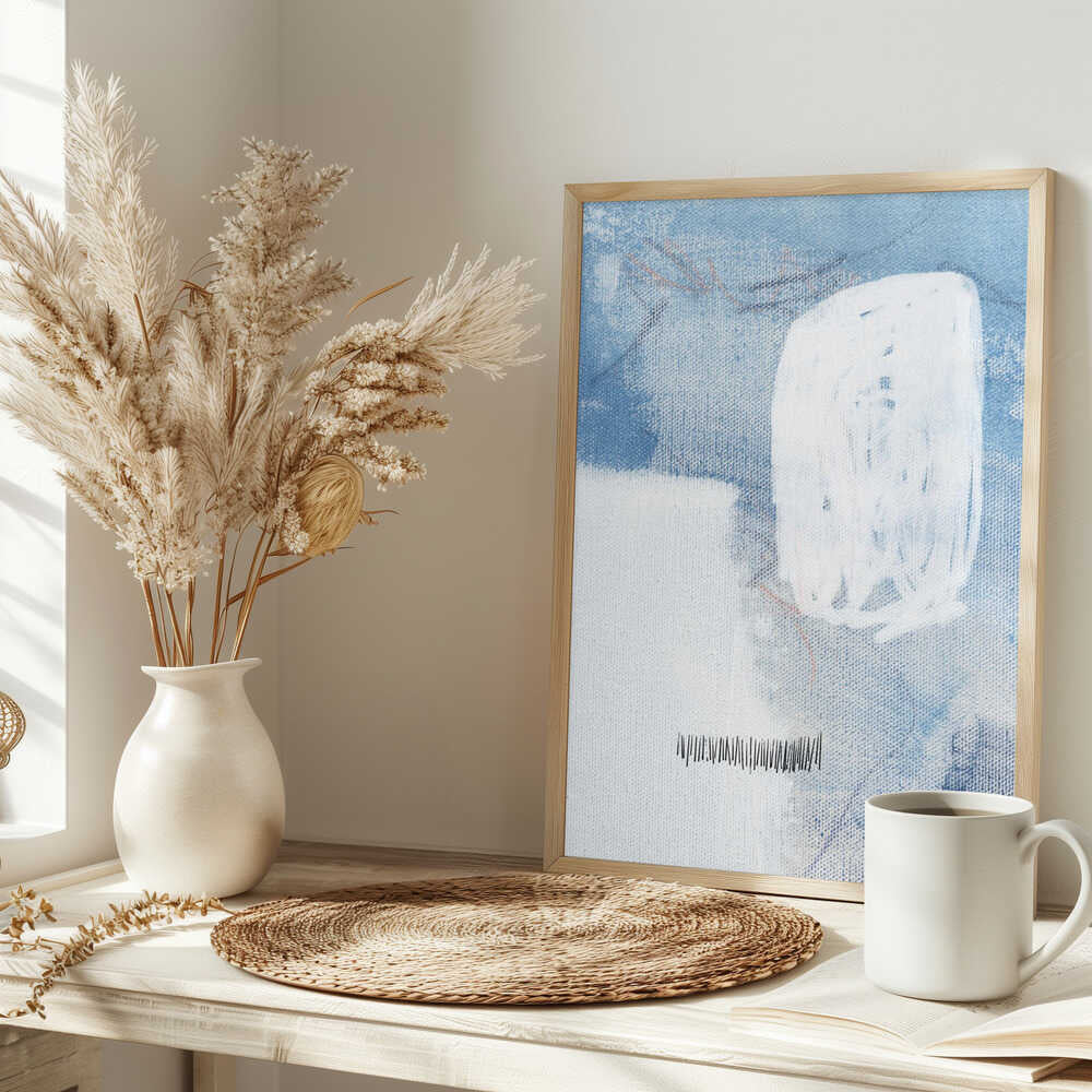 White And Blue Hues