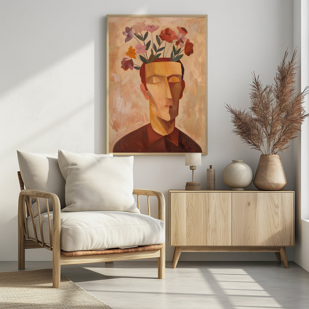 Man With Flowers - plakatstore