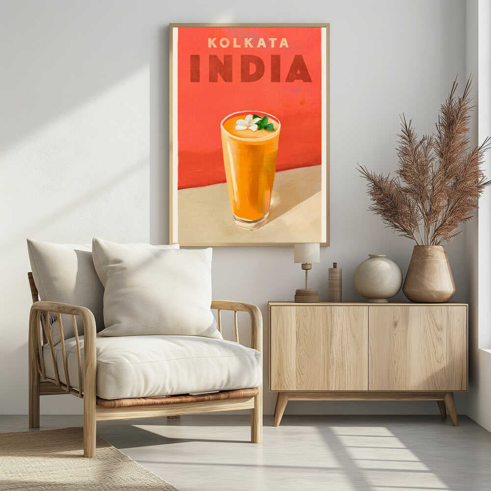 Travel Poster Cocktail Kolkata India