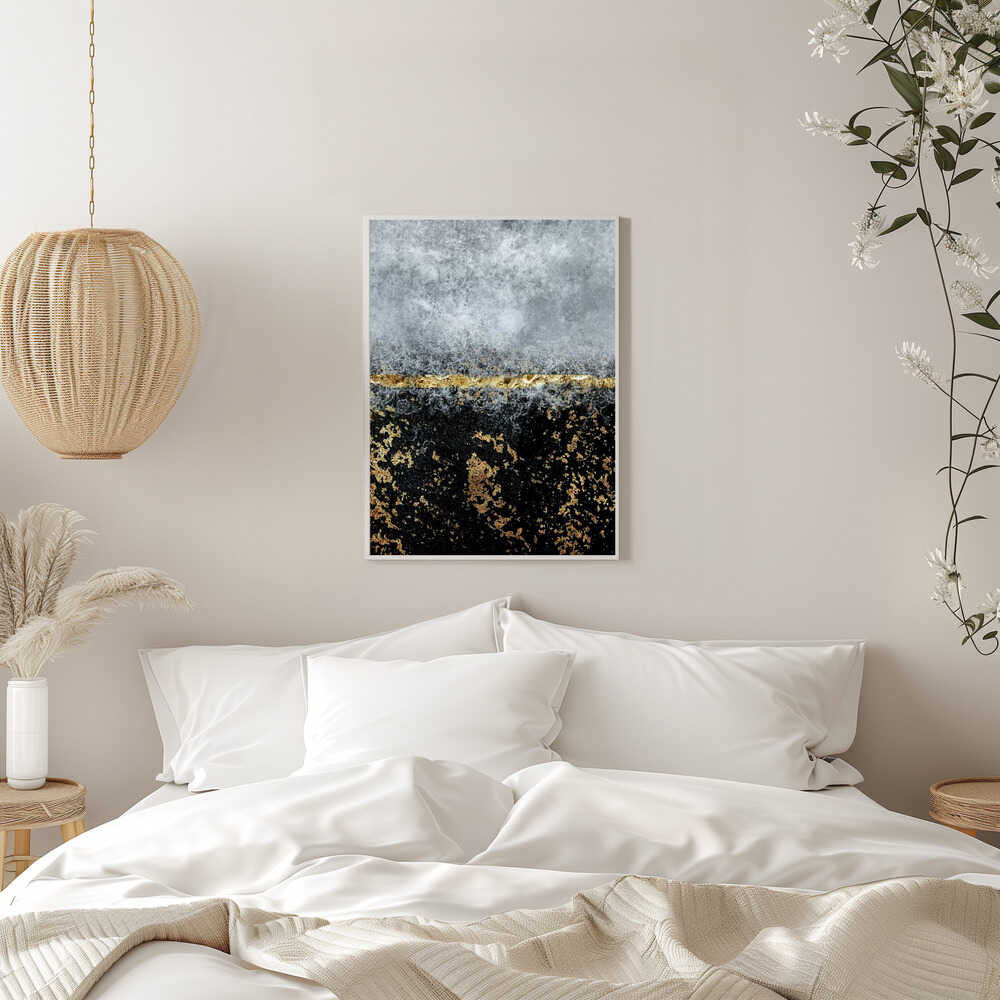Gold Black Abstract