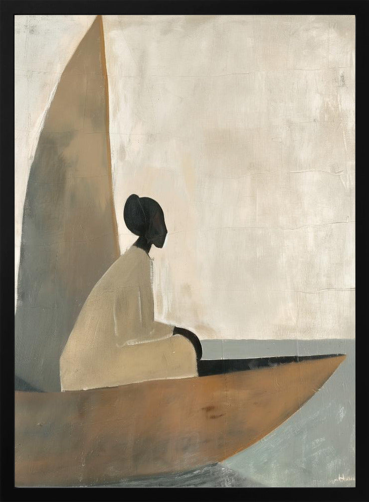 Woman On Boat - plakatstore