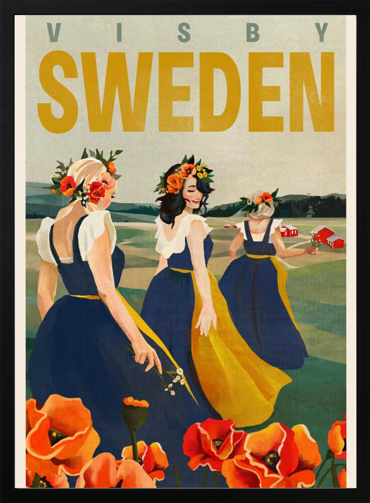 Visby Sweden Flower Girls