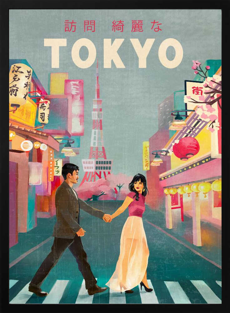 Tokyo Japan Travel Art