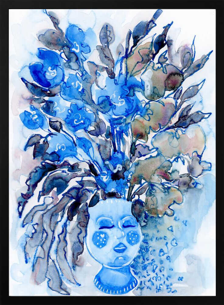 Whimsical Vase With A Face