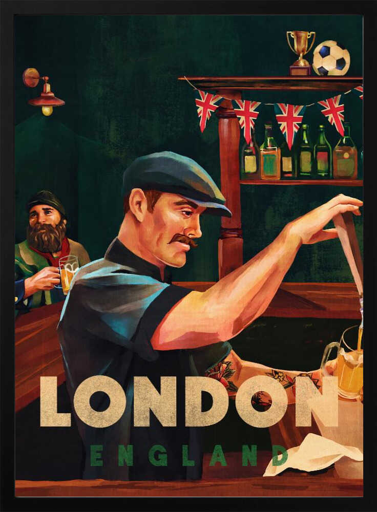 London England Pub Bartender