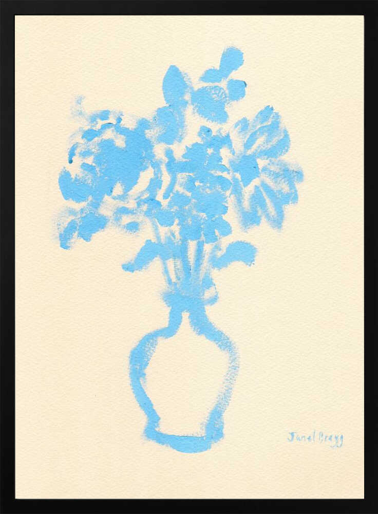 Still Life In Blue and Cream