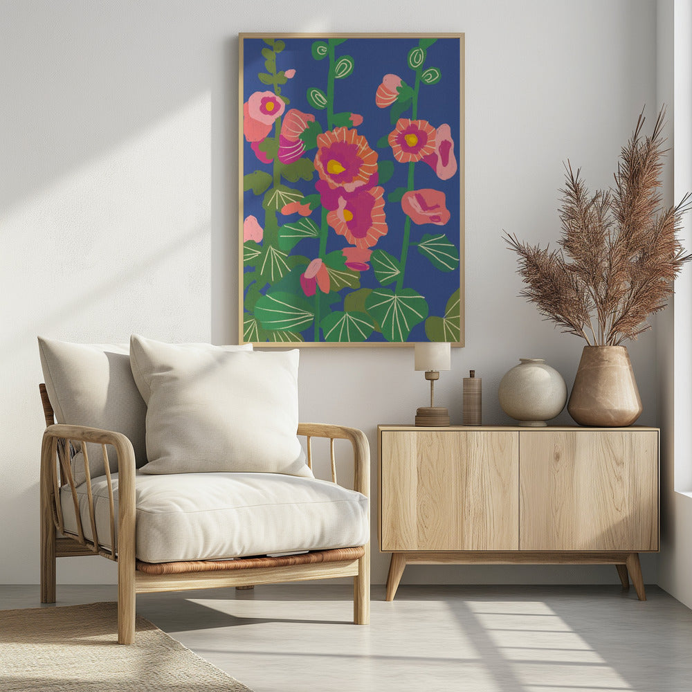 Hollyhocks - plakatstore