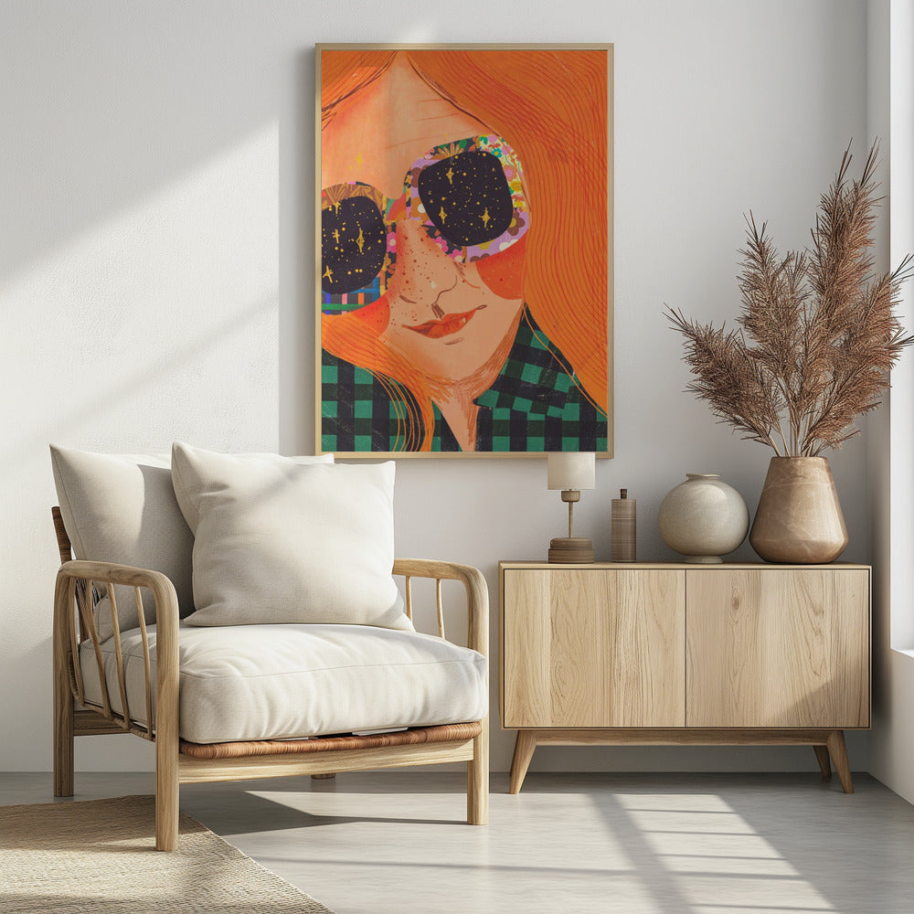 Ginger hair girl - plakatstore