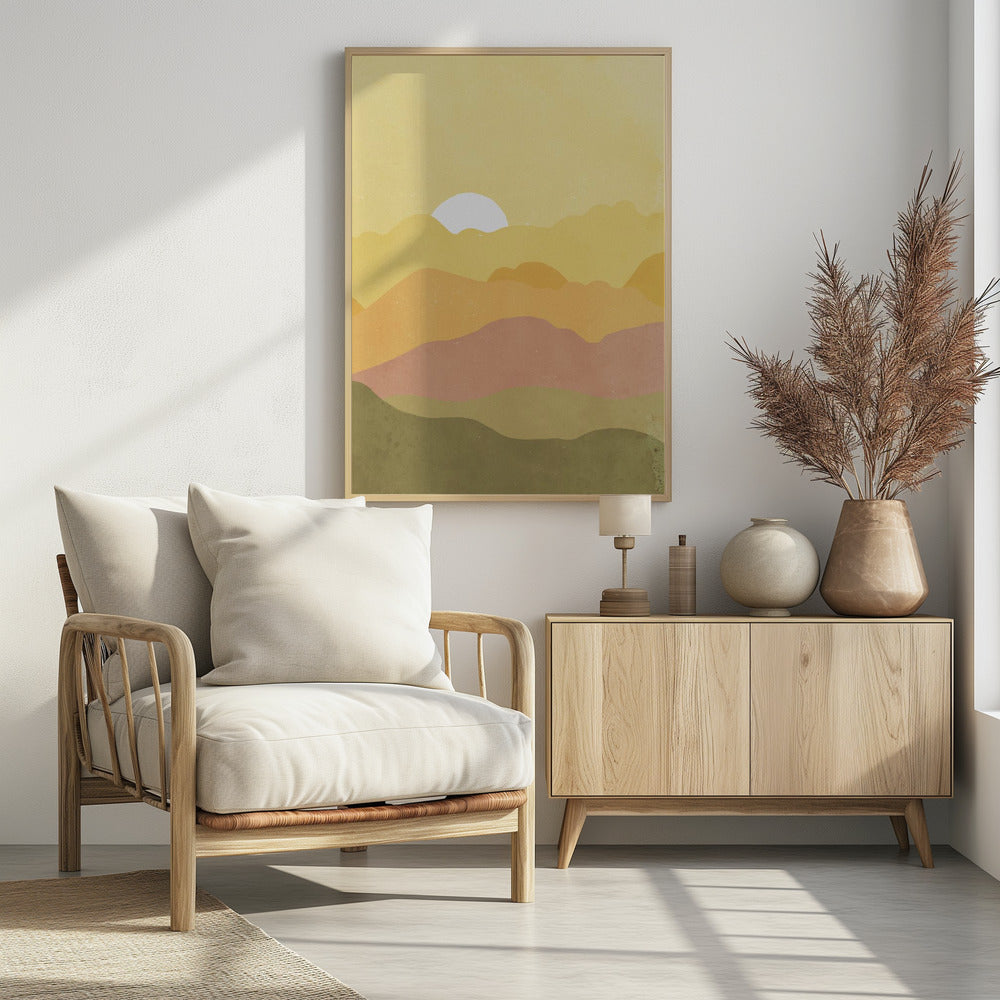 Yellow landscape - plakatstore