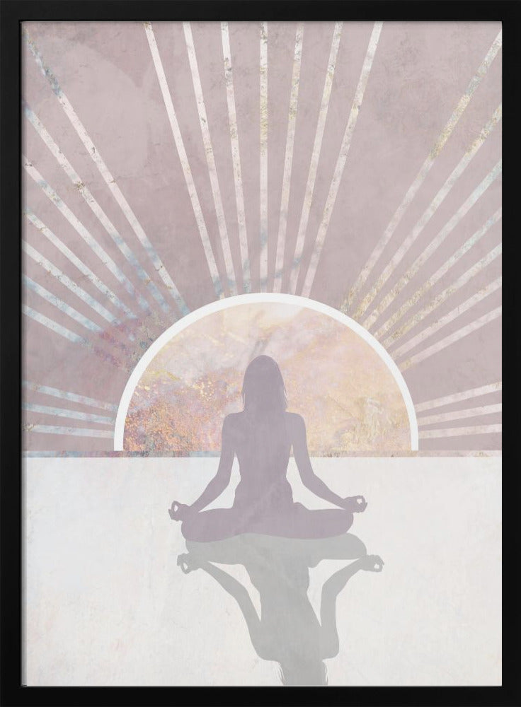 Pink Gold Sun Yoga 3 - plakatstore