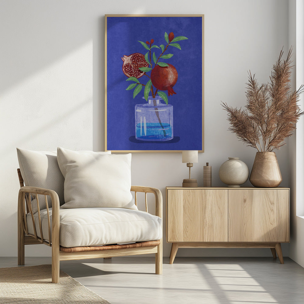 pomegranate in Vase - plakatstore