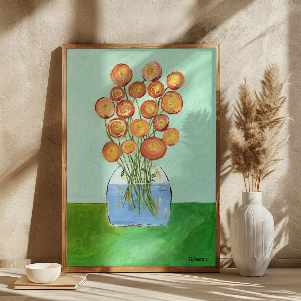 Poppies in Vase - plakatstore