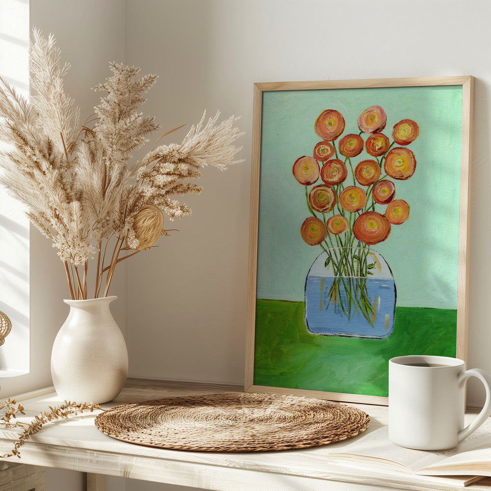 Poppies in Vase - plakatstore