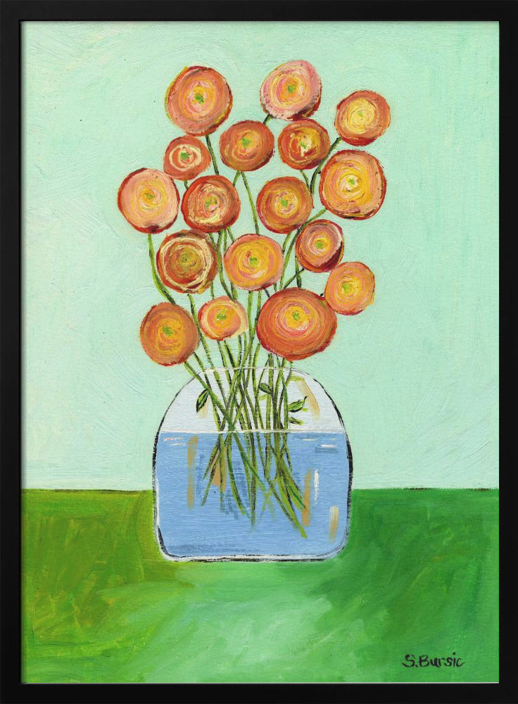 Poppies in Vase - plakatstore