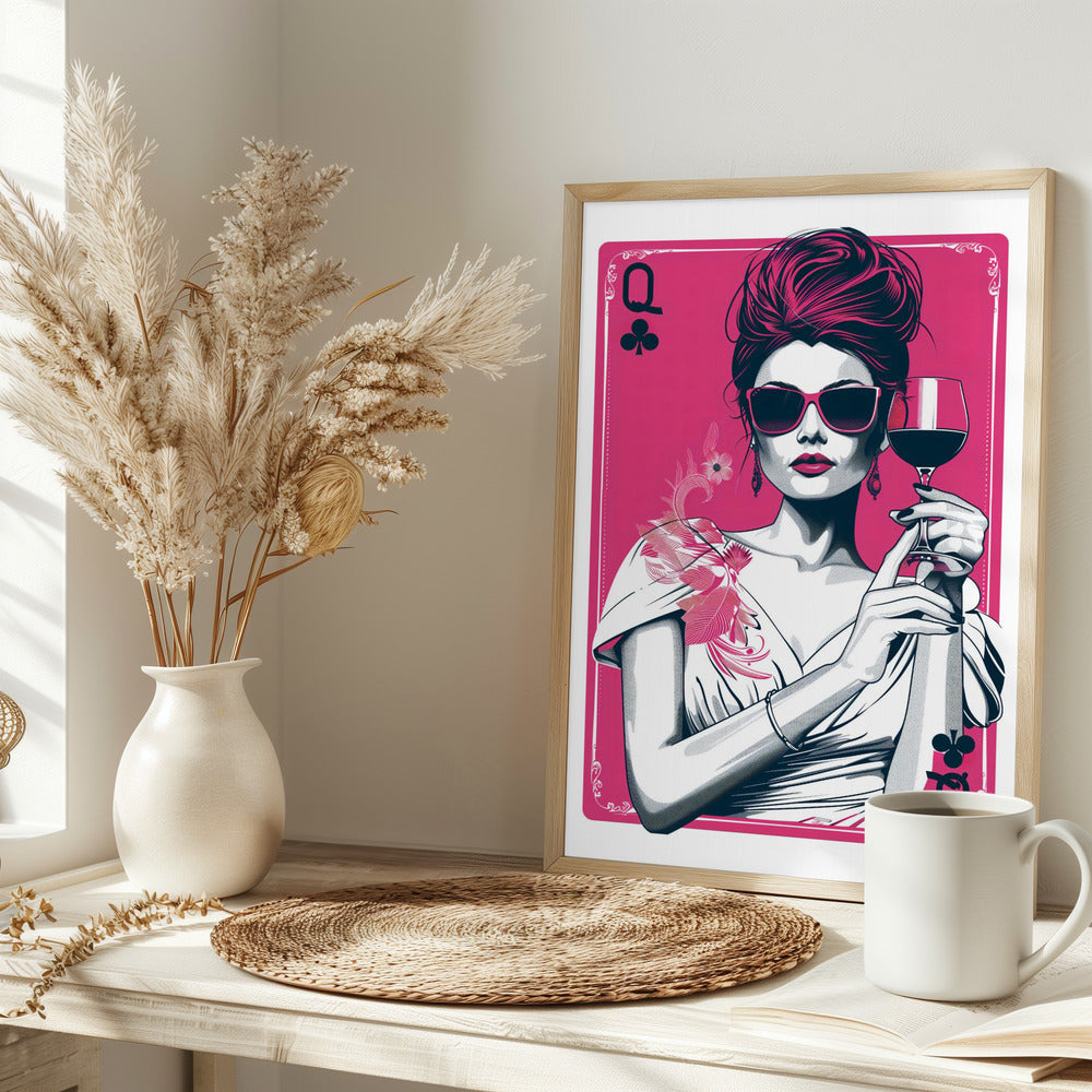 Queen of Clubs - plakatstore