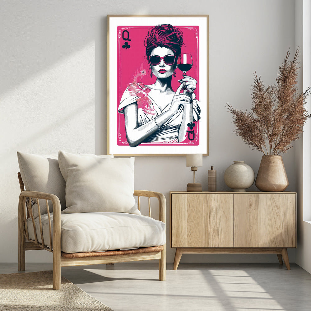 Queen of Clubs - plakatstore