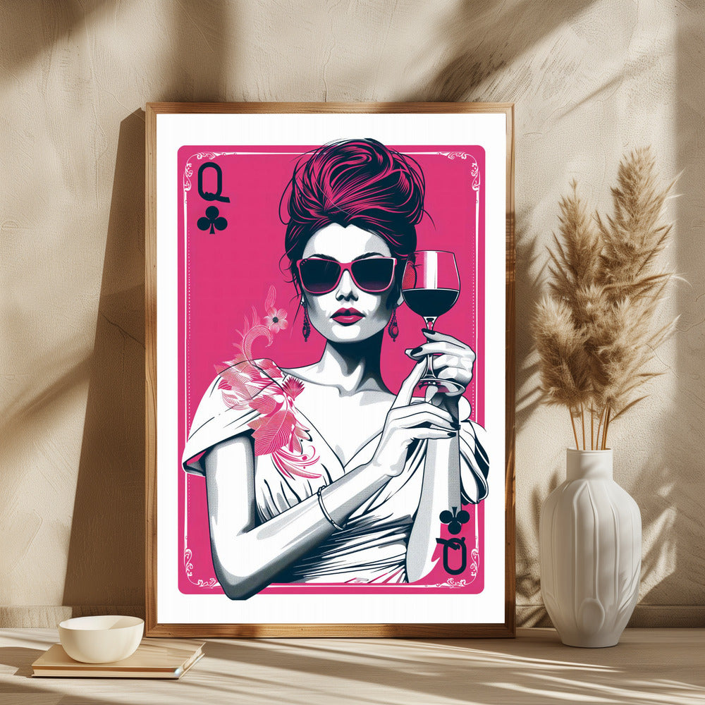 Queen of Clubs - plakatstore