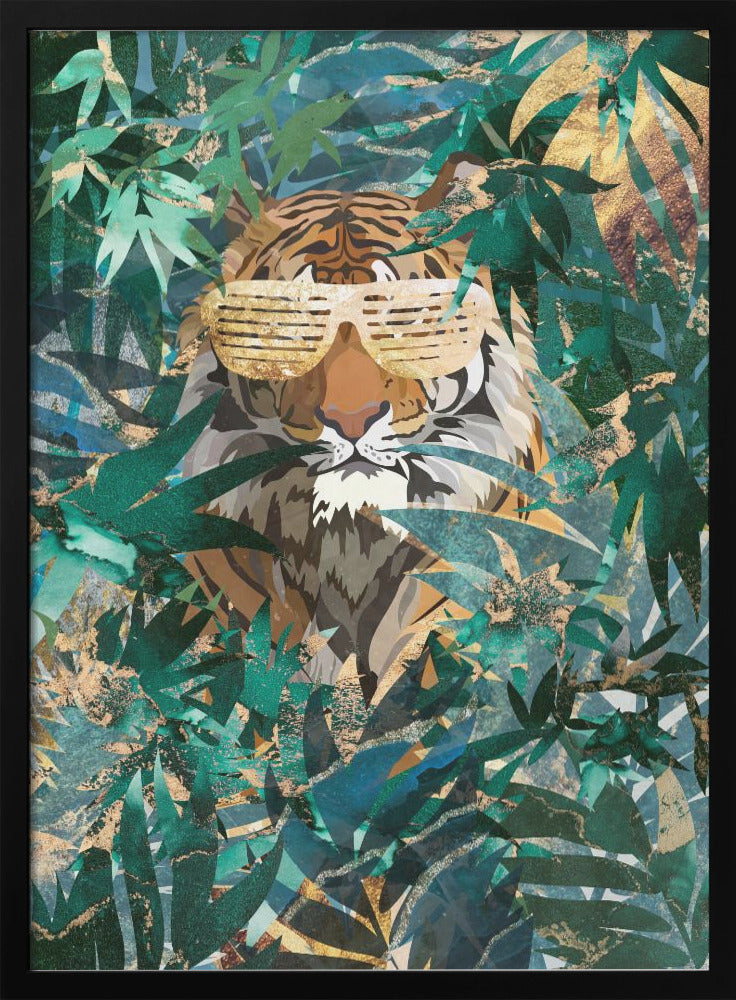 R & B Tiger in the jungle - plakatstore