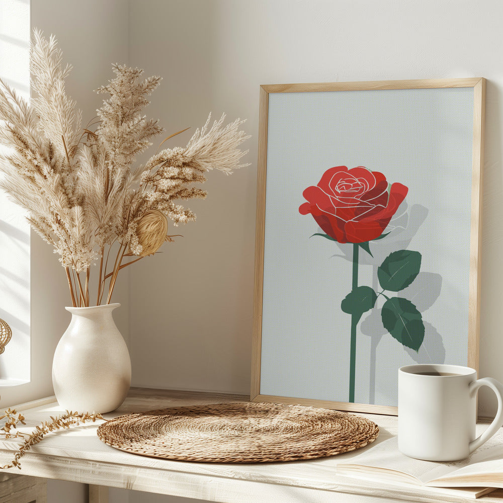 Rose In Raster - plakatstore