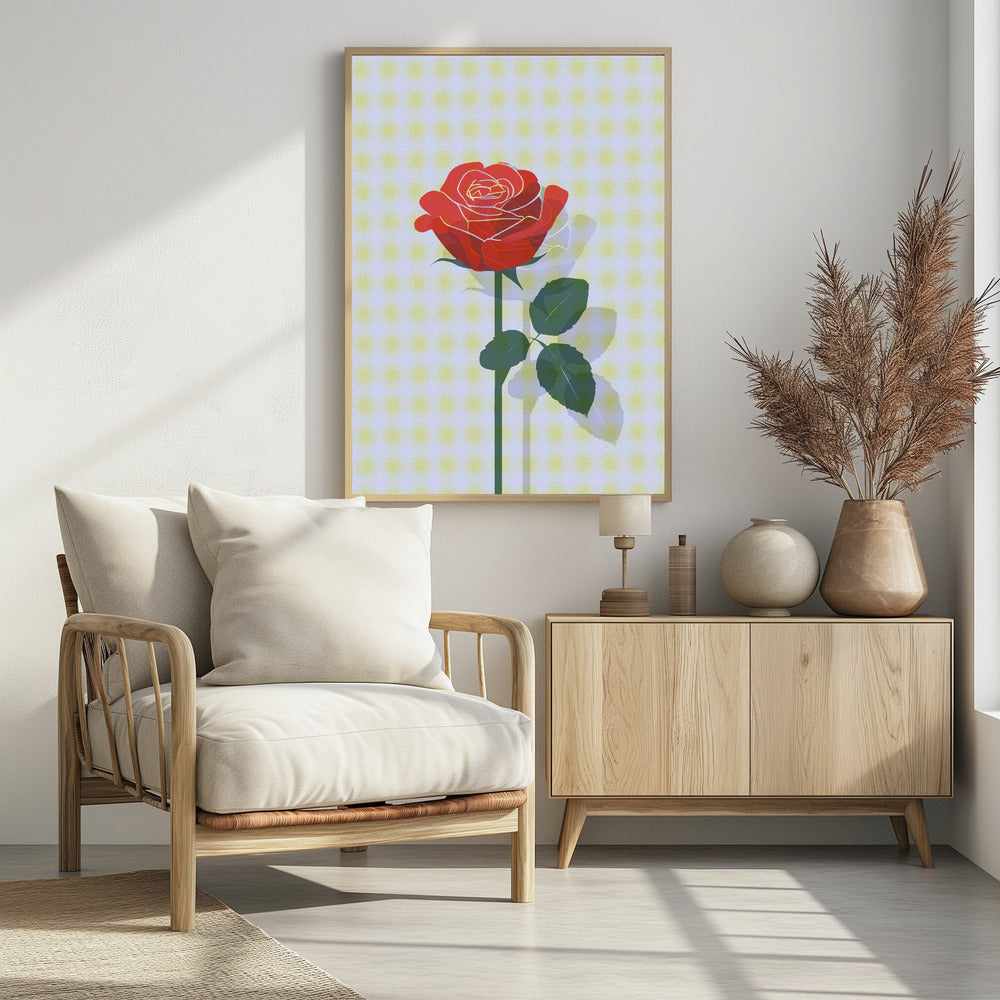 Rose In Raster - plakatstore