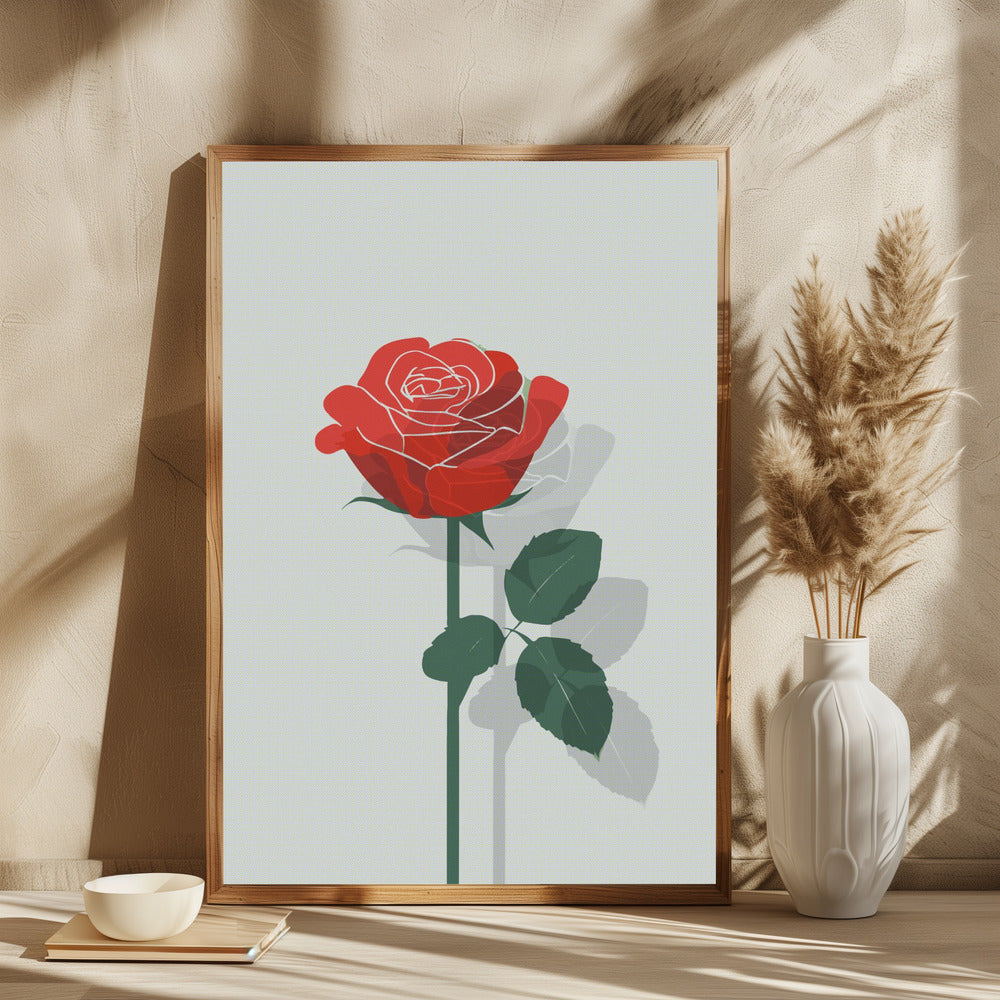 Rose In Raster - plakatstore