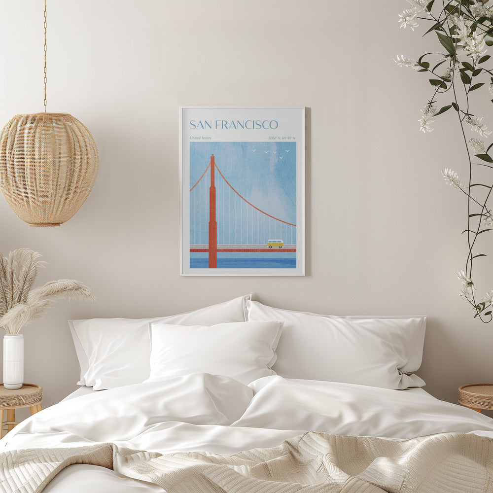 San Francisco, Golden Gate Bridge - plakatstore