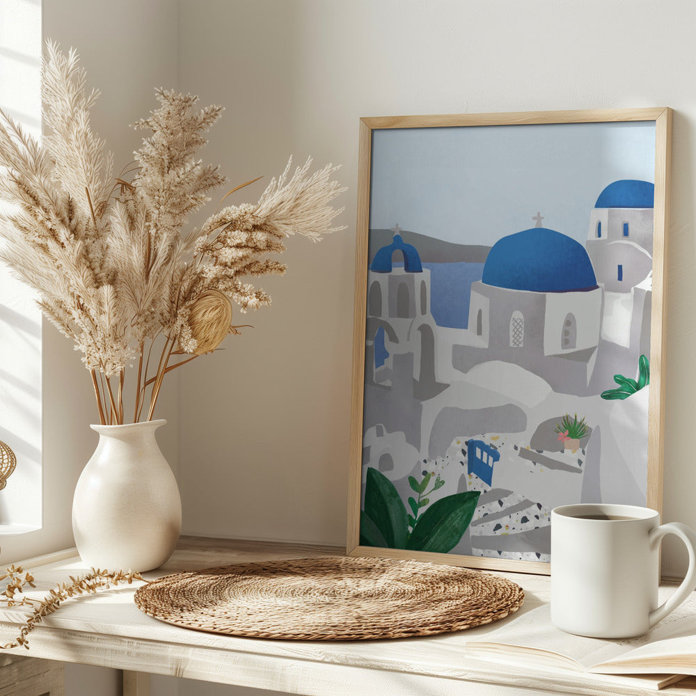 Santorini island - plakatstore