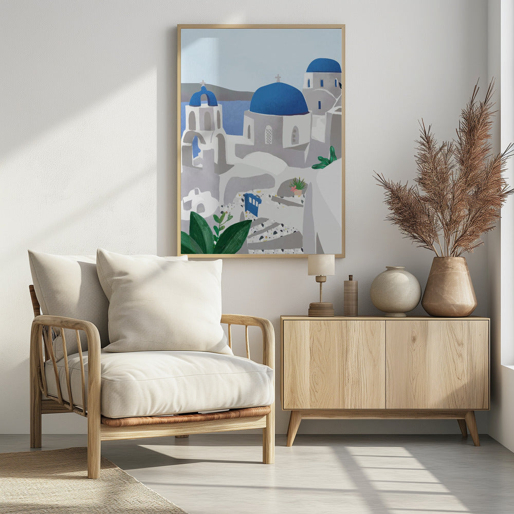 Santorini island - plakatstore