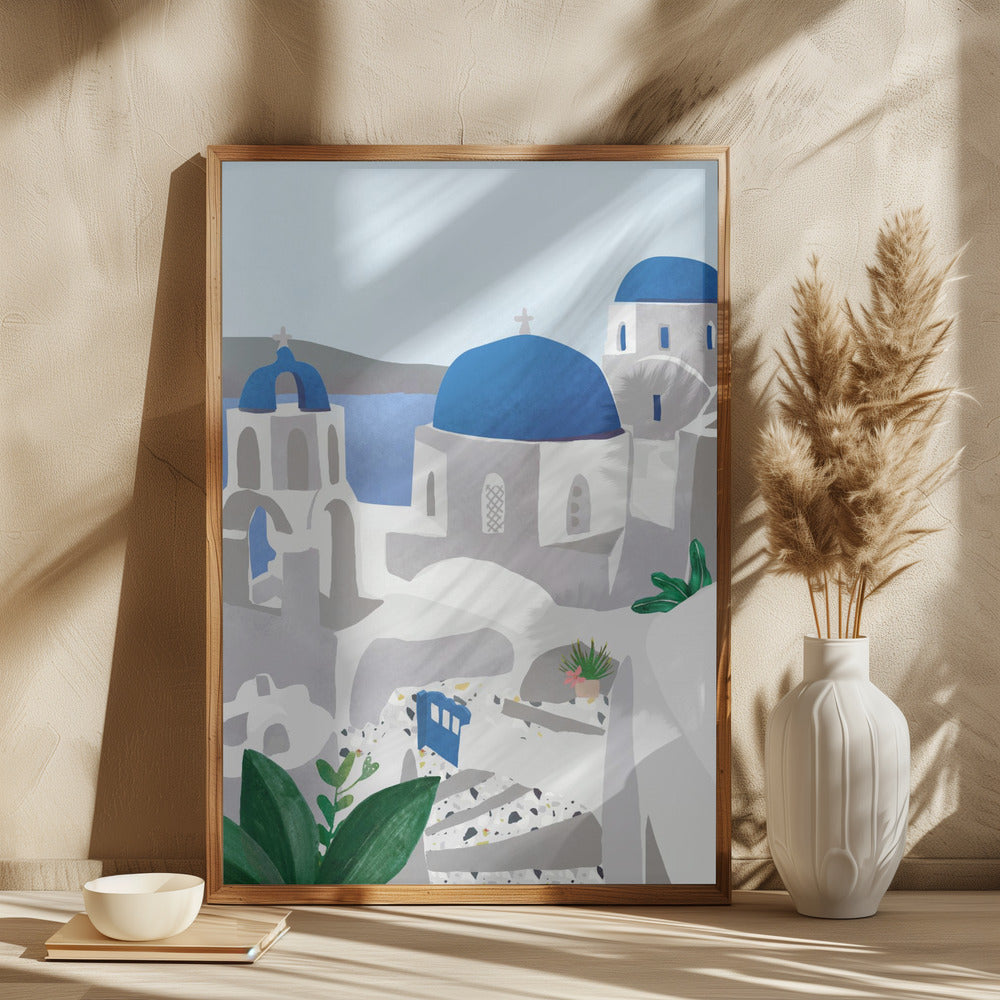 Santorini island - plakatstore