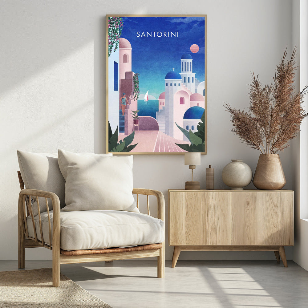 Santorini Vintage - plakatstore