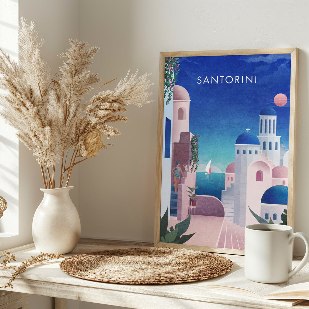 Santorini Vintage - plakatstore