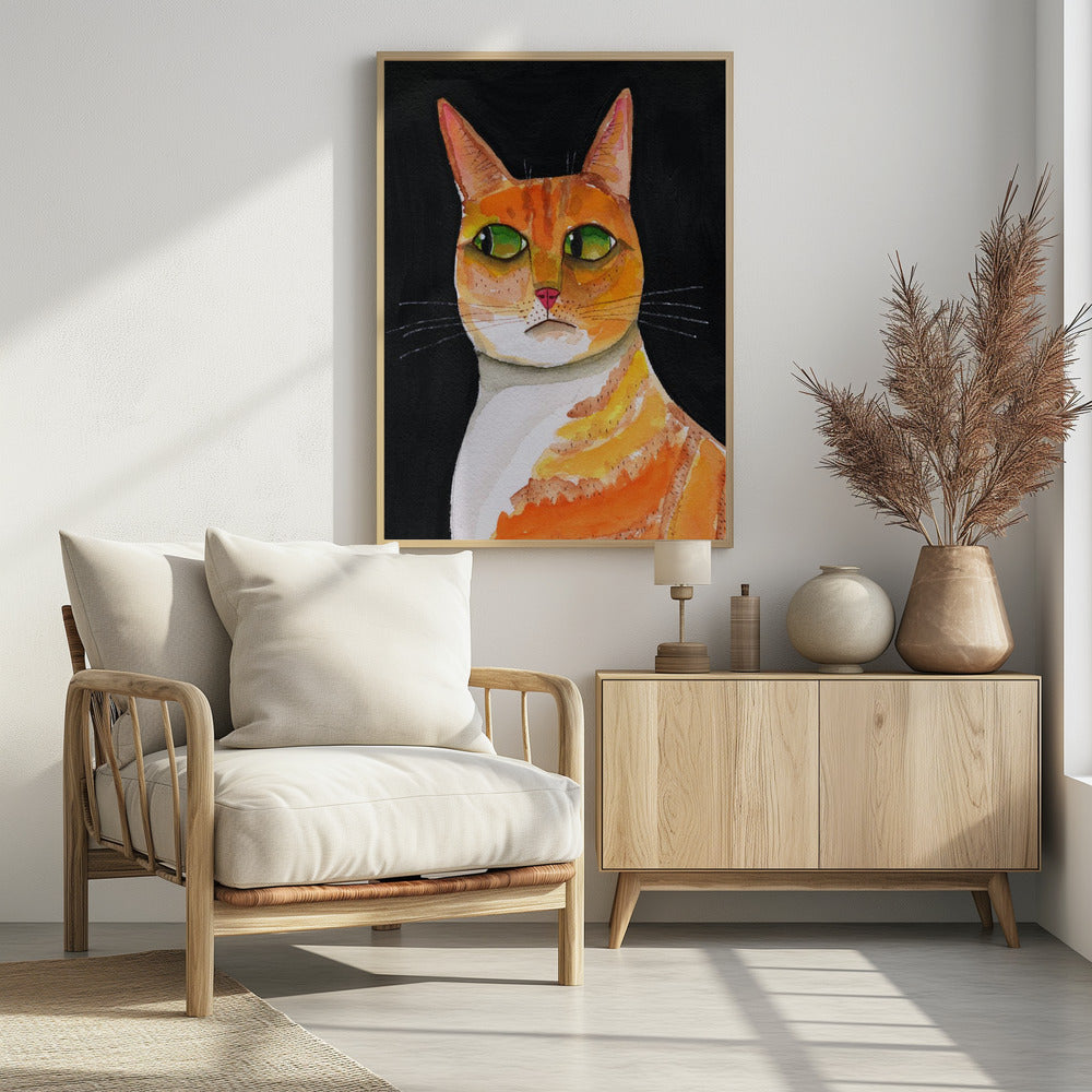 Side Eye Cat Closeup - plakatstore