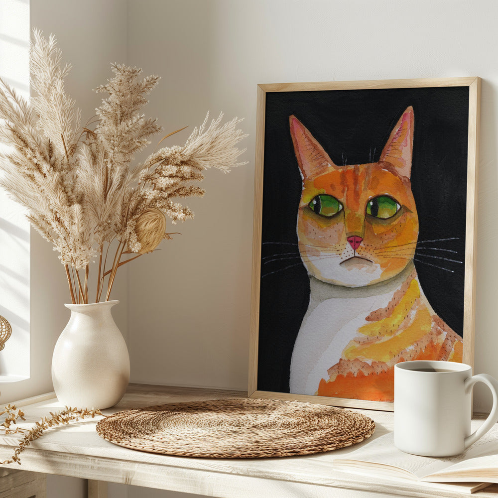 Side Eye Cat Closeup - plakatstore