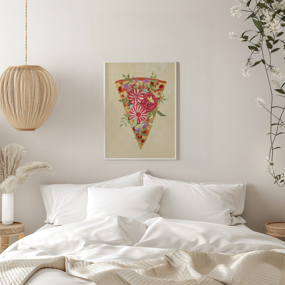 Slice of flower pizza - plakatstore