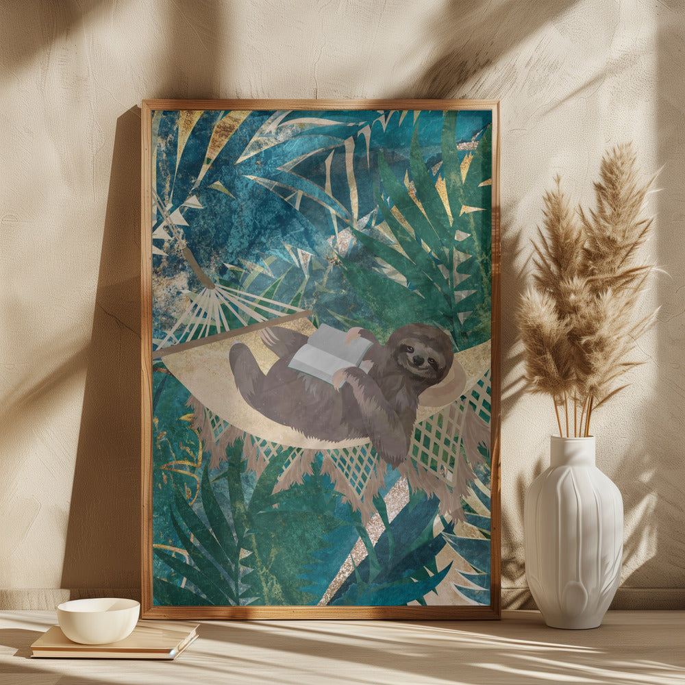 Sloth in the jungle - plakatstore