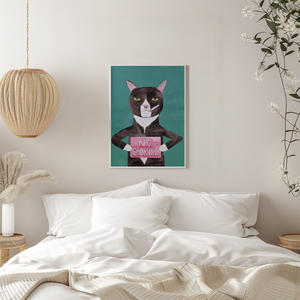 Smoking cat - plakatstore