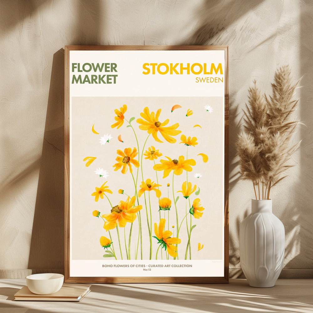 Stokholm Flower Market - plakatstore