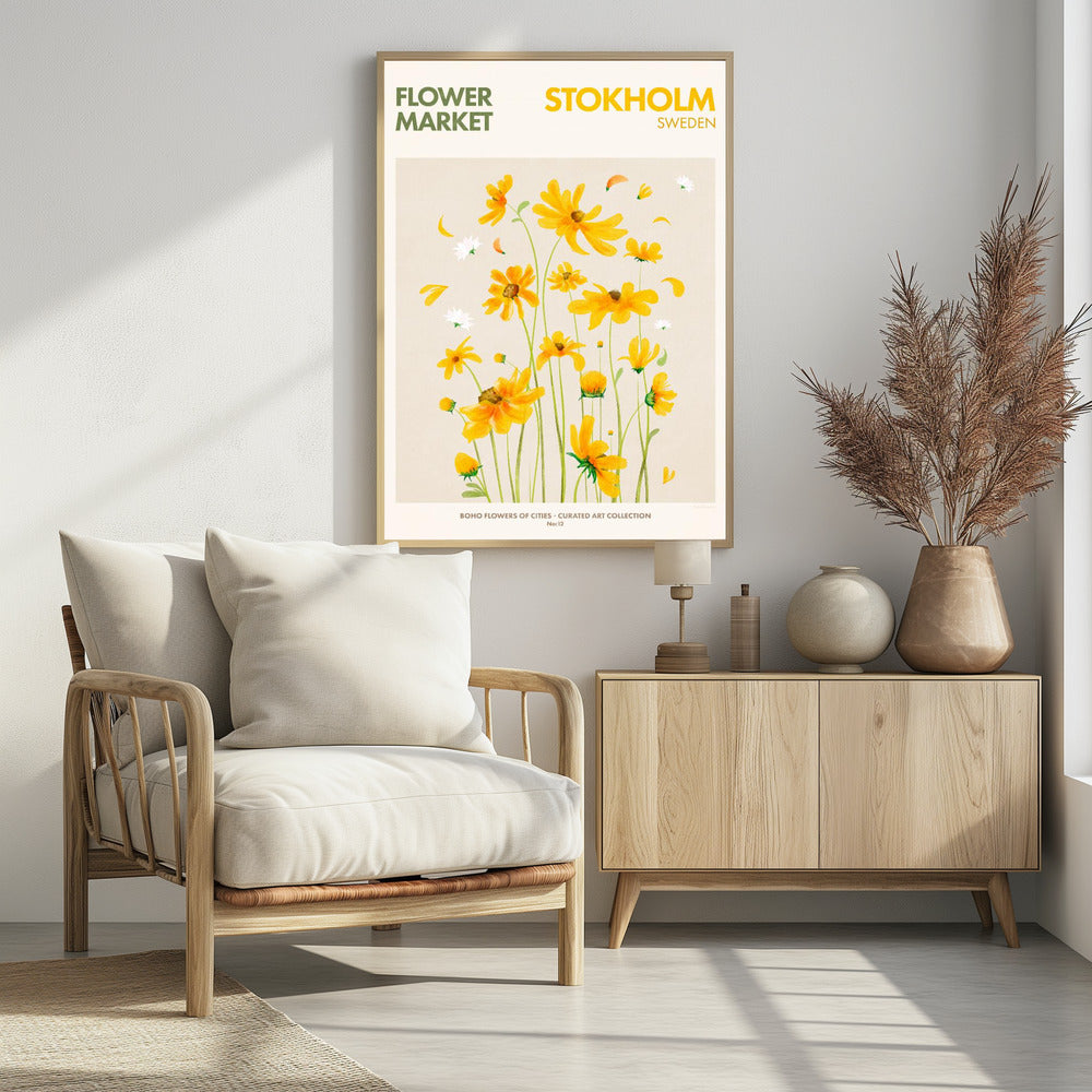 Stokholm Flower Market - plakatstore